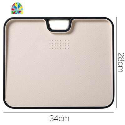 小麦秸秆切菜板厨房占板擀面案板家用塑料小砧板粘板和面板 FENGHOU 粉色长款