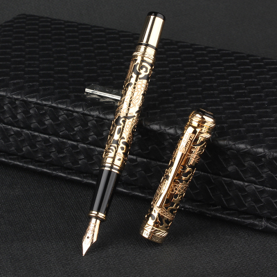 英雄(HERO)钢笔14K金笔尖 世纪金龙商务送礼男士办公女学生练字生日礼物送礼品礼盒装