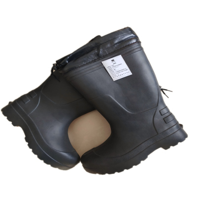 炅奇纺 高筒加绒耐油耐酸碱雨靴 橡胶 双