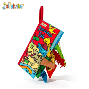 Jollybaby新款立体尾巴布书婴儿早教撕不烂可啃咬0-6个月宝宝1663