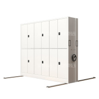 洛泰远 电动密集架移动档案柜钢制轨道密集柜 一列3组