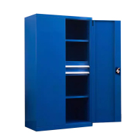 风雷动重型工具柜车间用加厚物件工具储物柜工厂铁皮柜汽修厂零件收纳柜蓝色四层二抽