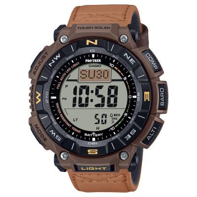 卡西欧(CASIO)PRG340L5太阳能户外手表男款石英表环保树脂材质三防功能经典休闲
