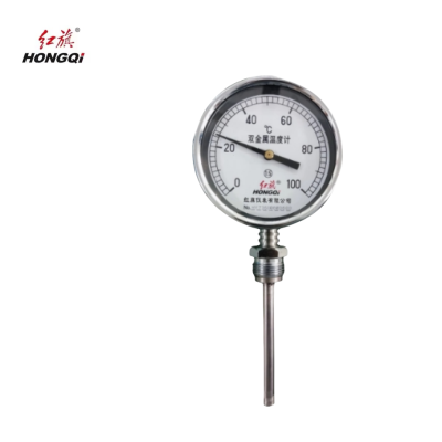 红旗 双金属温度计 Y100 0-100° 个