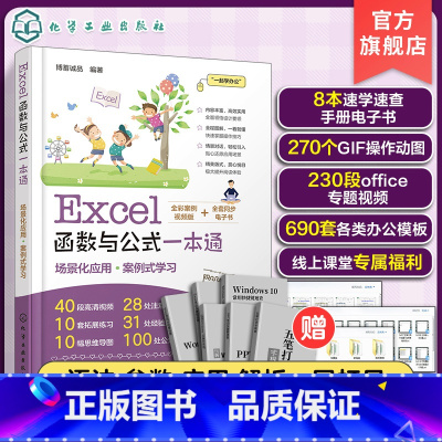 [正版]Excel函数与公式一本通 轻松掌握Excel函数与公式应用技巧 办公达人b备书籍 Excel公式数据分析数据