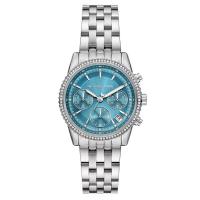 Michael Kors 女士石英计时蓝盘不锈钢腕表mm商务休闲防水潮款