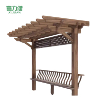 喜力健 防腐木单边葡萄架 长3M*宽13.5*13.5CM-网格 个