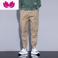 七斓夏季薄款机能工装裤男潮牌宽松束脚休闲帅气裤子男装款