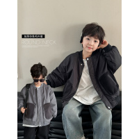 童酷儿童冬款湖州织里童装韩版宝宝棉服仿兔毛加厚男童外套潮