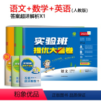 [人教版]语文+数学+英语(适合3起点学生) 三年级下 [正版]2023旧版实验班提优大考卷一二三四五六年级上下册语数英