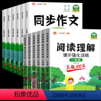 [下册]阅读理解+同步作文 小学一年级 [正版]2024阅读理解专项训练书一二三四五六年级下册真题100篇小学语文阅读理