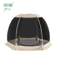 劲脉 露营/旅游/登山帐篷 六面全景网纱帐篷 300*300*210CM 顶