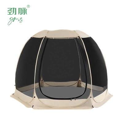 劲脉 露营/旅游/登山帐篷 六面全景网纱帐篷 300*300*210CM 顶