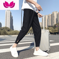 七斓九分裤男休闲裤2023新款哈伦长裤痞帅潮流男裤潮牌束脚裤裤子