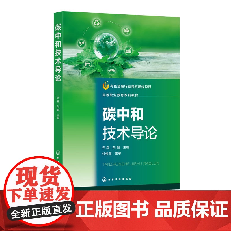 碳中和技术导论 乔森 碳中和总论能源领域减碳技术以及典型行业碳中和技术 企业实践分析指南 化工钢铁行业中碳中和技术应用实