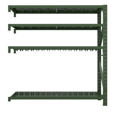 铭威盾消防铁锹镐农具摆放架安保装备器材存放架绿色盾牌货架盾牌架中型-副架