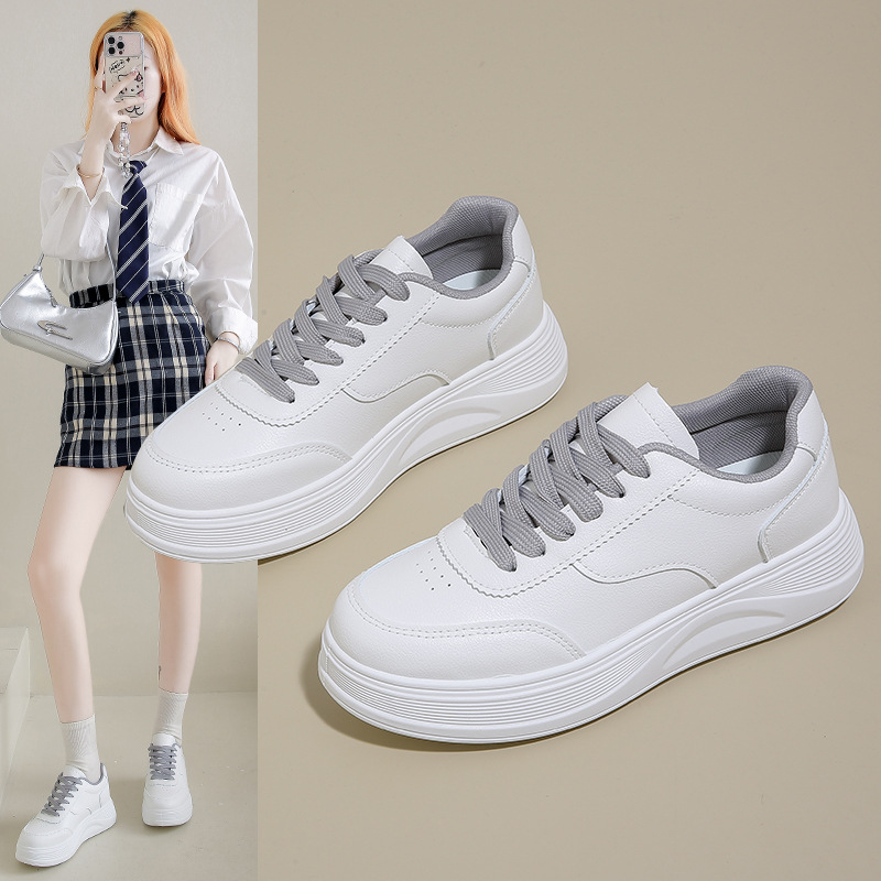秋季新款ins韩版透气小白鞋女学生厚底百搭休闲运动板鞋_1_22