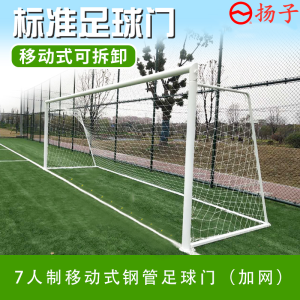 扬子(YANGZI)7人制移动式钢管足球门YZ-ZQM007 7人制