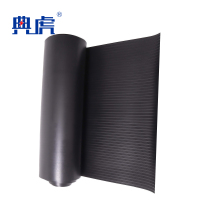 典虎 绝缘橡胶垫 黑色条纹3mm*1m*10m 卷