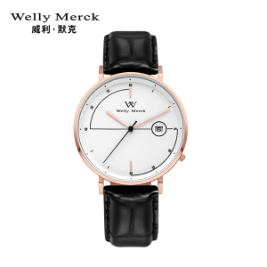 welly merck 威利默克男生手表时尚防水新款腕表男士正品石英学生男表WM004M