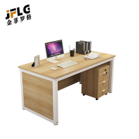 苏宁 金菲罗格 办公家具 钢架职员含柜办公桌