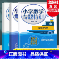 小学数学专题特训四年级下全3册 四年级下 [正版]小学数学专题特训 三角形+运算定律+小数的意义及加减法全3册 四年级下