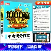 [正版]小学生新1000篇小考满分作文 小升初六年级作文大全作文书上下册同步作文人教版 小学生语文写作技巧训练辅导资料