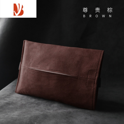 三维工匠适用于特斯拉modely3车载纸巾盒隐藏式抽纸盒座椅挂式丫配件器y 车载纸巾盒 绒面-棕色