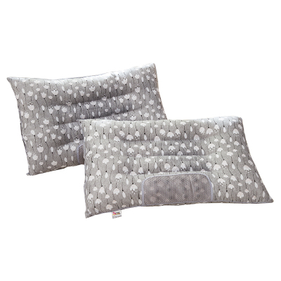 佳怡诚品决明子磁疗枕记忆枕枕头枕芯护颈枕单只装灰色碎花45*73cm-D
