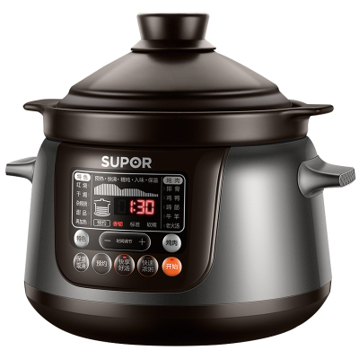 苏泊尔(SUPOR)炖锅电炖盅煲汤锅炖汤锅煮粥锅精控快速炽陶电炖锅4L容量TG40YC5