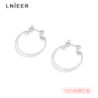 925纯银设计感双层耳圈女轻奢高级百搭耳钉2025年春夏耳饰品送女朋友老婆情人节七夕生日礼物