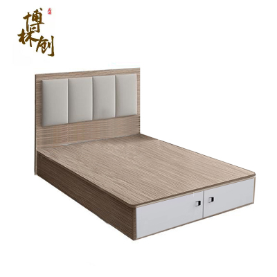 博林创 职工宿舍民宿酒店家具标间 箱式储物单人床 软包单人床 1.2*2米/张 支持定制