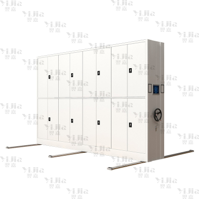 翌嘉 智能密集架移动式档案柜钢制轨道智能密集柜 一列4组