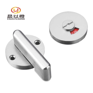 晨以橙 卫生间隔断指示锁 平门锁孔距40mm 把