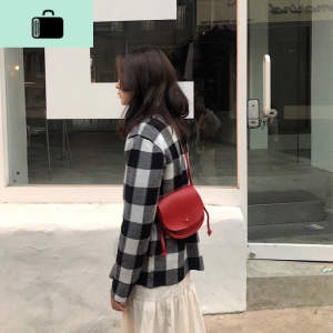 肥肥自制2020夏天新款包包女ins单肩斜跨包小圆包时尚迷你女包潮NEW LAKE女斜挎包