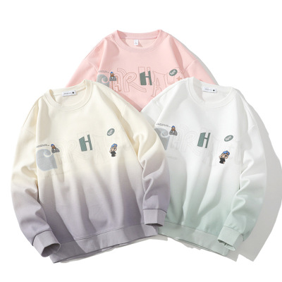 卫衣男女情侣同款春秋季美式潮牌圆领休闲潮流时尚宽松长袖上衣男