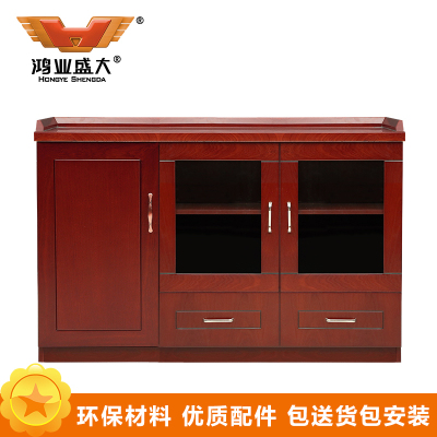 鸿业盛大 HY-1569 油漆矮柜 茶水柜 储物柜 三门