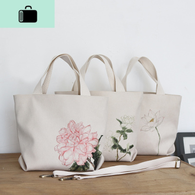 手提包小包女文艺 布包单肩包手拎包包帆布复古森系饭盒包 斜挎包NEW LAKE