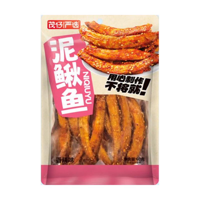 (5袋)茂仔严选60g香辣味泥鳅鱼*5袋