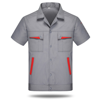 防静电夏季短袖工作服套装+三色可选