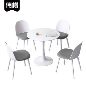 伟樽洽谈桌一桌四椅600*600*750mm套