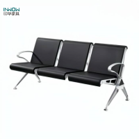 印华(YINHUA)三人位等候椅(钢架+PU全包)(张)