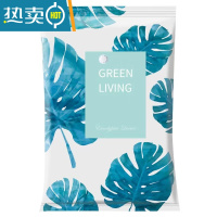 敬平真空压缩被子收纳袋整理家用衣物棉被衣服抽空气防潮专用加厚袋子 龟背叶(6个装)(手泵款) 中号(80*60cm压缩袋