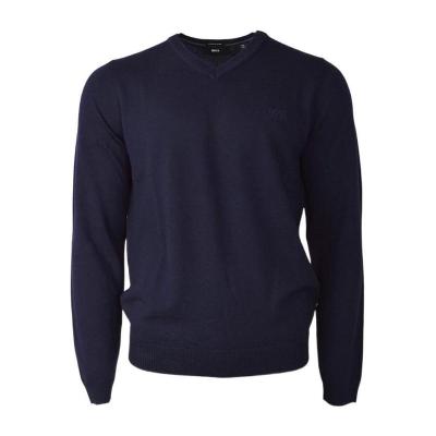 Hugo boss雨果波士针织衫男透气保暖抗皱纯棉简约修身深色通勤