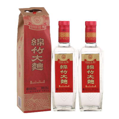 剑南春绵竹大曲纸袋装52度500ml*1瓶光瓶白酒 2020年 口粮自饮