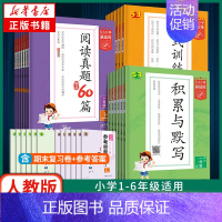 作文素材 六年级下 [正版]2024/25适用 53小学基础练人教版 一二三年级积累与默写上下册句式训练大全阅读真题60