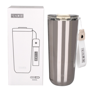 宅尚美居 大容量车载户外水杯吸管保温杯 600ml