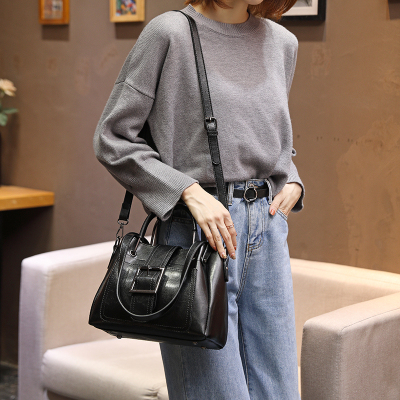 NEWLAKE包包女2019新款潮韩版百搭斜挎大容量皮时尚大气女士单肩手提包单肩包