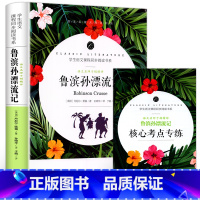 鲁宾逊漂流记 [正版]中小学课外阅读1-2-3三4四5五6六年级上下册必读快乐读书吧书籍四大名著稻草人安徒生格林童话爱的