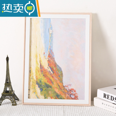 敬平北欧小清新相框欧式画框摆台a4展示框4K开8k油画装裱A3照片框定制 生动粉白[4130款] 24寸挂墙[可放尺寸5